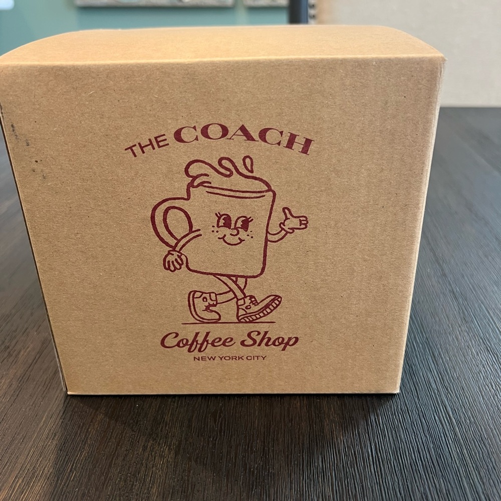 NWT Coach Coffee Shop Mug and Saucer - Picture 2 of 3